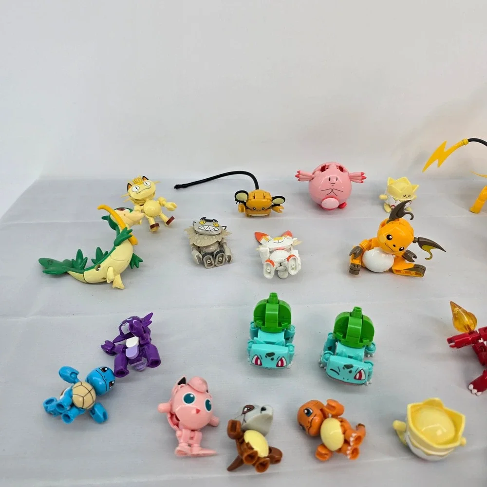 Mega Construx Pokemon Figure Lot Bulbasaur Eevee Jolteon Charmander Squirtle 20